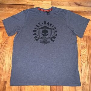 Harley Davidson Motorcycles Est. 1903 2XL Double Extra Large Gray/Black